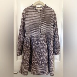 Bohemian vibes! Girls 6x Chelsea & Violet dress in dusty plum floral motif.